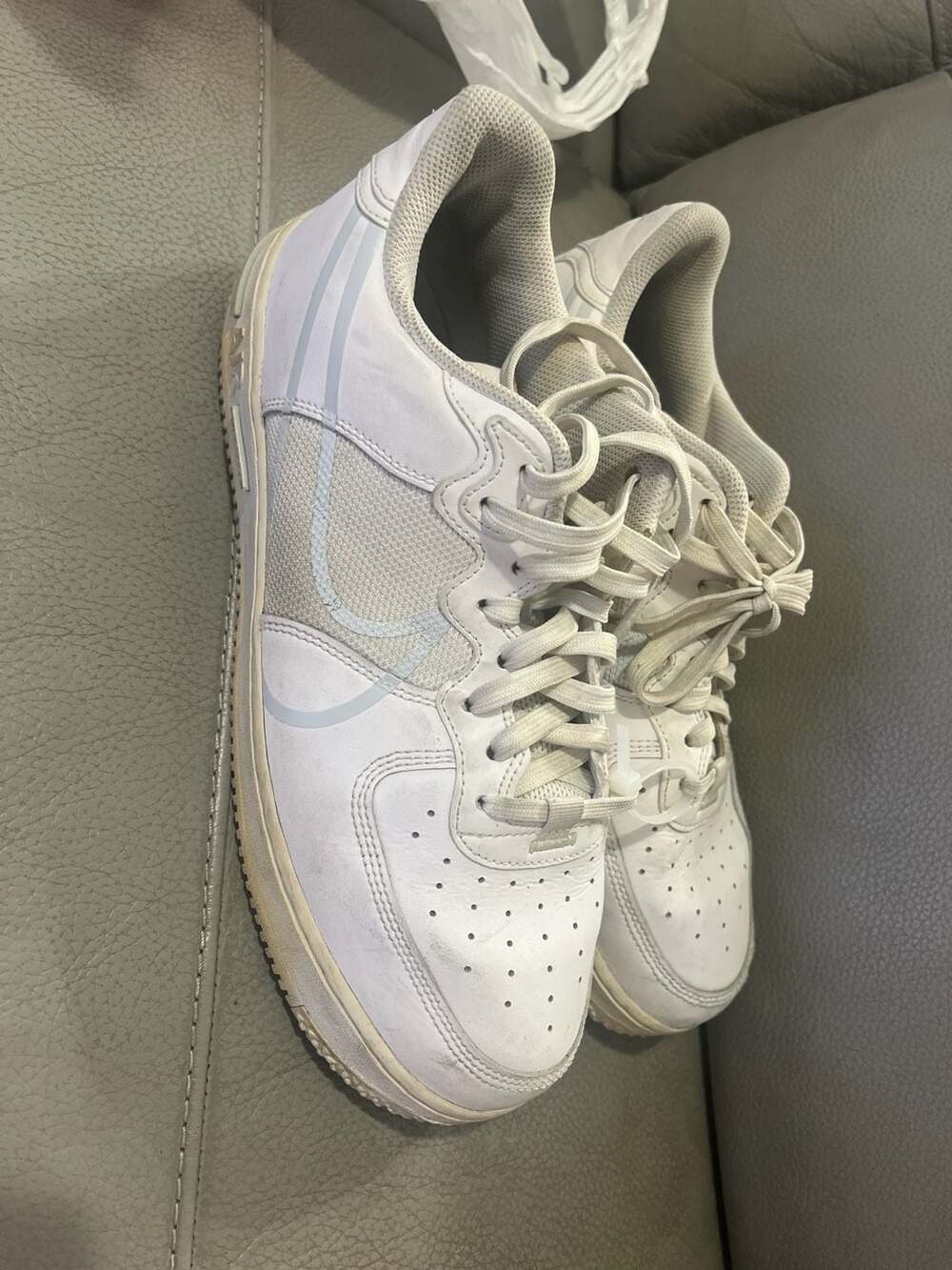 Nike Air Force 1 React White Pure Platinum CT1020-101